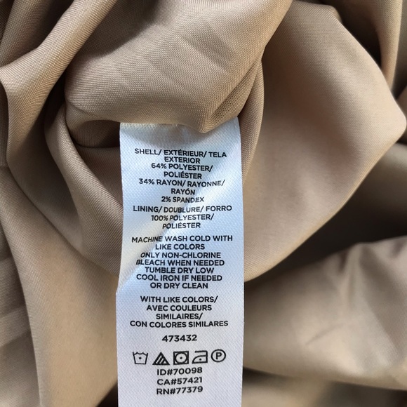 {Ann Taylor} Plaid faux wrap skirt, 12P - Picture 5 of 5